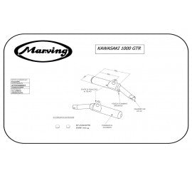 Scarico completo Marving per Kawasaki Z 1000 Gtr