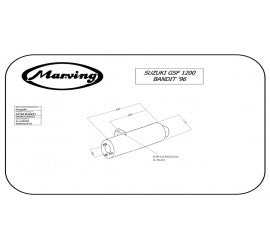 Scarico completo Marving per Suzuki 1200 Bandit 1996/1999