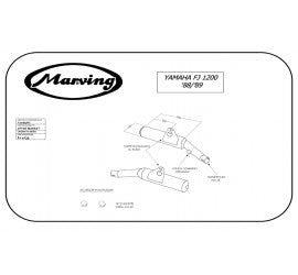 Scarico completo Marving per Yamaha Fj 1200