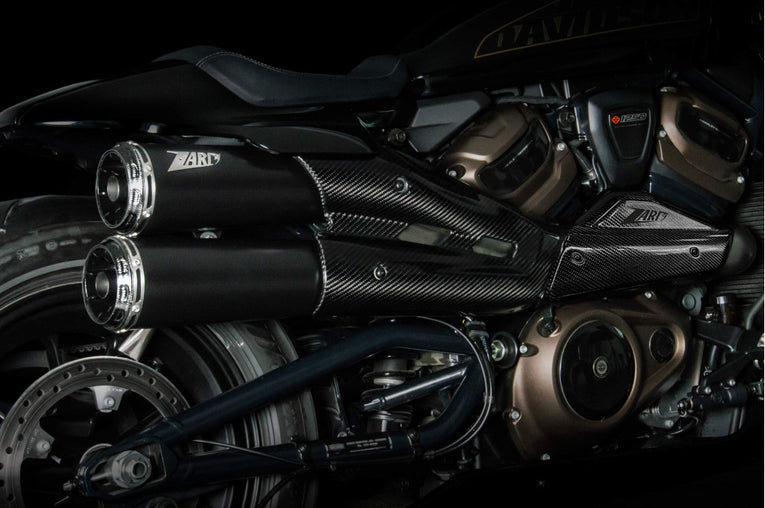 Scarico completo Zard per Sportster S 1250 - "Top Gun" Slip On Kit 2021-2023