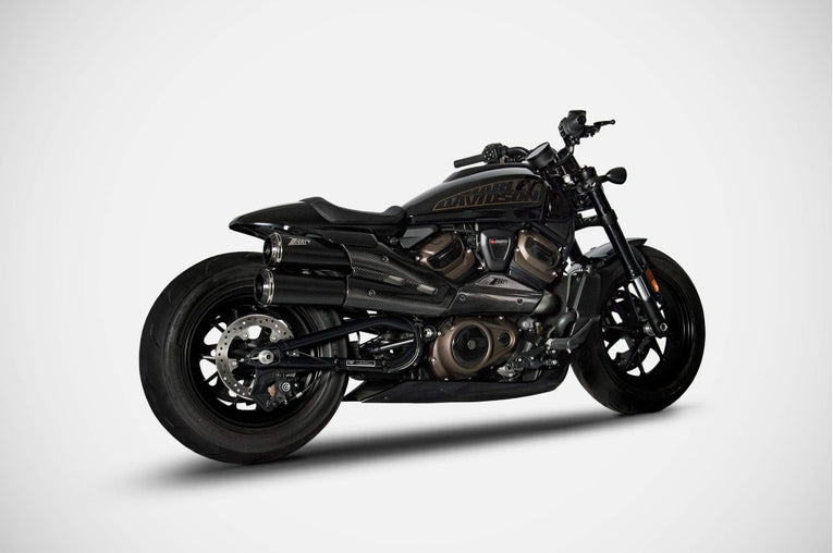 Scarico completo Zard per Sportster S 1250 - "Top Gun" Slip On Kit 2021-2023