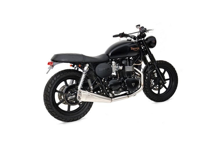 Zard Complete Exhaust for Bonneville T100 01-16 "Short Low Mount"
