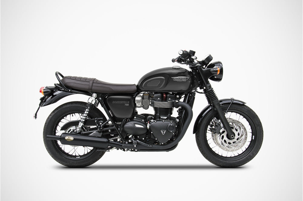 Scarico completo Zard per Bonneville T100 17-20 Slip-On A "Bottiglia" 2017-2020