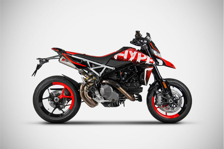 Scarico completo Zard per Hypermotard 950/Sp 19-23 "Top Gun" Slip-On