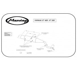 Scarico completo Marving per Yamaha Xt 400 1982/1984