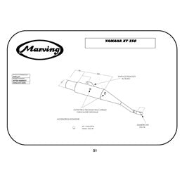 Scarico completo Marving per Yamaha Xt 350