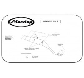 Scarico completo Marving per Honda Xl 500 R