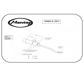 Scarico completo Marving per Honda Xl 250 S