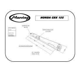 Scarico completo Marving per Honda Cbx 125