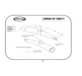 Scarico completo Marving per Honda Vf 1000 F/F