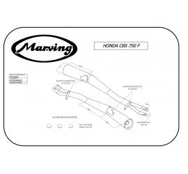 Scarico completo Marving per Honda Cbx 750 F/F Ii