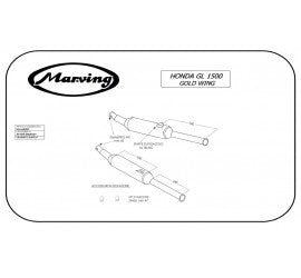 Scarico completo Marving per Honda Gl 1500 Goldwing