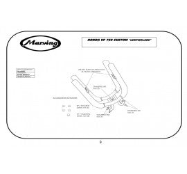 Scarico completo Marving per Honda Vf 750 Custom