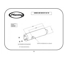 Scarico completo Marving per Honda Cbr 900 Rr