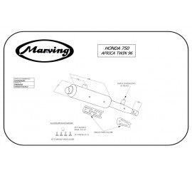 Scarico completo Marving per Honda Xrv 750 Africa Twin