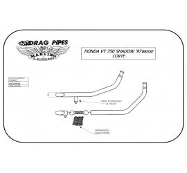 Scarico completo Marving per Honda Vt 750 Shadow