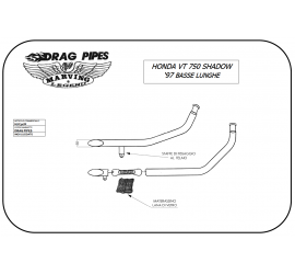 Scarico completo Marving per Honda Vt 750 Shadow