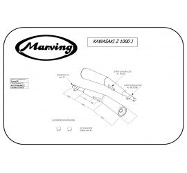 Scarico completo Marving per Kawasaki Z 1000 J