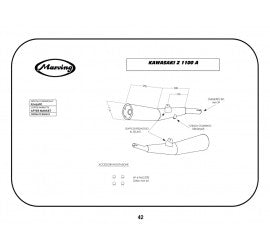 Scarico completo Marving per Kawasaki Z 1100 A