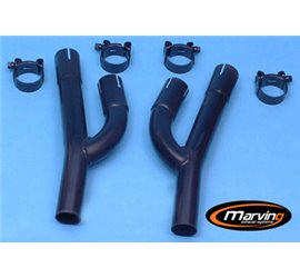 Marving Complete Exhaust for Kawasaki Z 550 Gp Uni-Trak 1983-