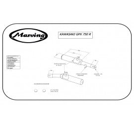 Scarico completo Marving per Kawasaki Gpx 750 R