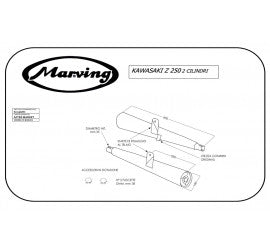 Scarico completo Marving per Kawasaki Z 250