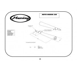 Marving Complete Exhaust for Moto Morini 350