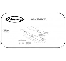 Marving Complete Exhaust for Suzuki Gs 500 1978/1981