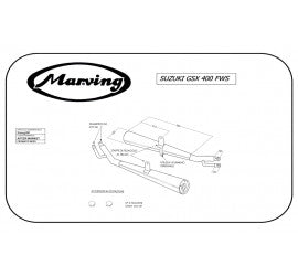 Marving Full Exhaust for Suzuki Gsx 400 Fws