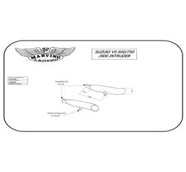 Marving Full Exhaust for Suzuki Vs 750 /800Intruder