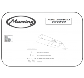 Marving Complete Exhaust for Universal Motorcycle Exhausts