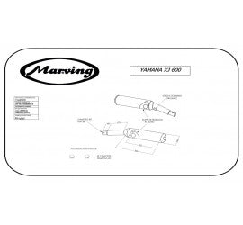 Scarico completo Marving per Yamaha Xj 600 1984