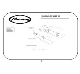 Scarico completo Marving per Yamaha Xjr 1300