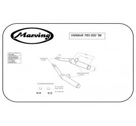 Scarico completo Marving per Yamaha Trx 850