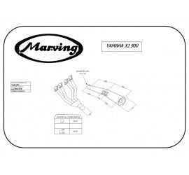 Scarico completo Marving per Yamaha Xj 900 1983/1990