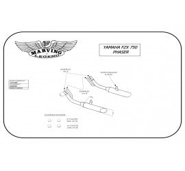 Scarico completo Marving per Yamaha Fzx 750 Phaser